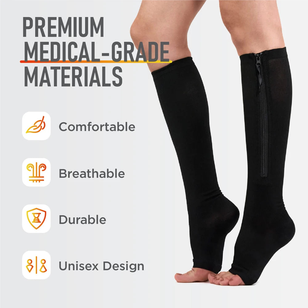 Zipper Compression Socks Secondary image