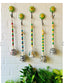 Ceramic Beaded Bells: Hand-Painted Wall Decor with Ceramic Hooks
