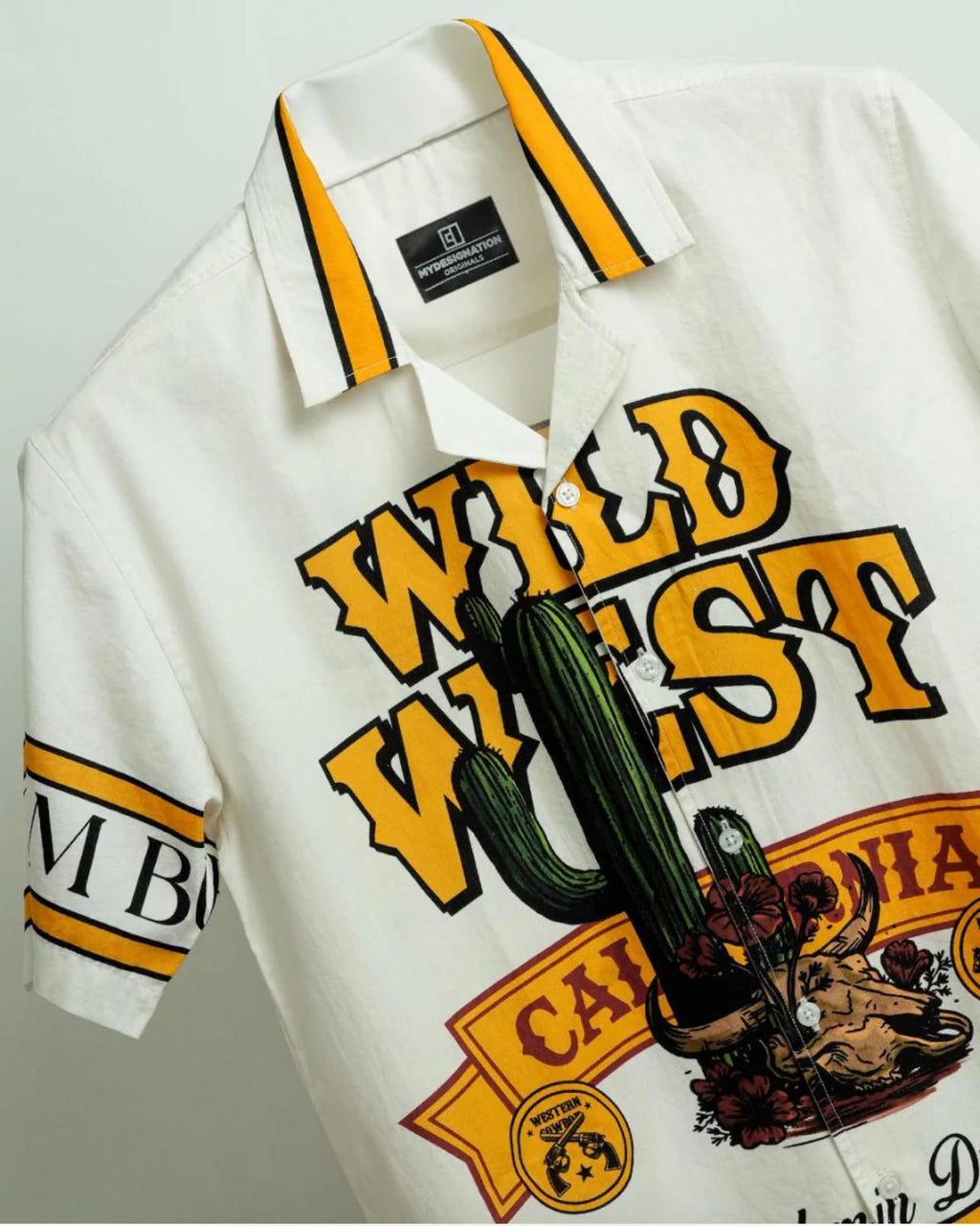 Men style summer shirt Wild beast