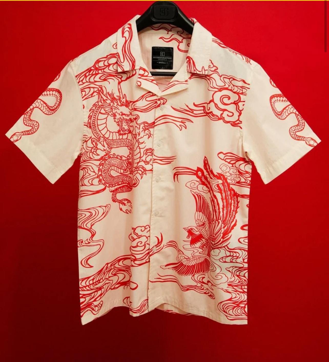 Men shirts summer styles with Dragon , Venice , Paris nights Main image